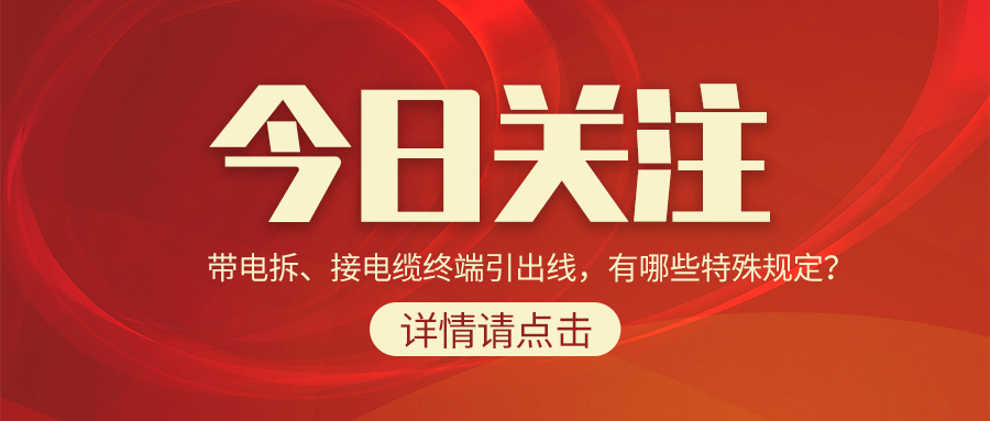 帶電拆、接電纜終端引出線，有哪些特殊規(guī)定？